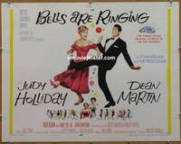 a077 BELLS ARE RINGING style A half-sheet movie poster '60 Holliday, Martin