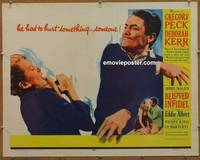 a079 BELOVED INFIDEL half-sheet movie poster '59 Greg Peck, Deborah Kerr