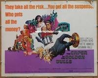 a129 CAPER OF THE GOLDEN BULLS half-sheet movie poster '67 Boyd, Mimieux