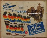 a132 CARAVAN TRAIL half-sheet movie poster '46 Eddie Dean, Al La Rue