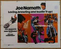 a141 CC & COMPANY half-sheet movie poster '70 Joe Namath, biker gang!