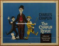 a143 CHAPLIN REVUE half-sheet movie poster '60 Charlie compilation!