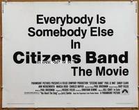a152 CITIZEN'S BAND half-sheet movie poster '77 Jonathan Demme