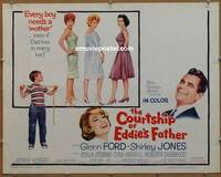 a174 COURTSHIP OF EDDIE'S FATHER half-sheet movie poster '63 Glenn Ford