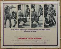 a193 DARKER THAN AMBER half-sheet movie poster '70 Rod Taylor, Kendall