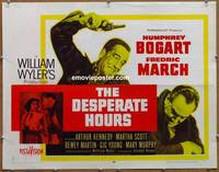 a209 DESPERATE HOURS style B half-sheet movie poster '55 Humphrey Bogart