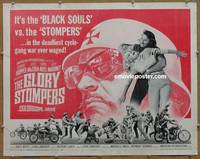 a307 GLORY STOMPERS half-sheet movie poster '67 AIP biker, Dennis Hopper!