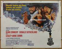 a321 GREAT TRAIN ROBBERY half-sheet movie poster '79 Connery, Sutherland
