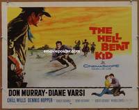 a274 FROM HELL TO TEXAS half-sheet movie poster '58 The Hell Bent Kid!