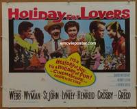 a364 HOLIDAY FOR LOVERS half-sheet movie poster '59 Clifton Webb, Wyman