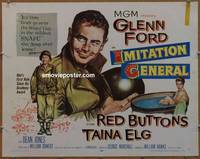 a395 IMITATION GENERAL style B half-sheet movie poster '58 Ford, Buttons
