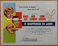 a405 IT HAPPENED TO JANE half-sheet movie poster '59 Doris Day, Lemmon
