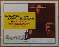 a420 JOURNEY style A half-sheet movie poster '58 Brynner, Deborah Kerr