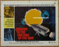 a422 JOURNEY TO THE FAR SIDE OF THE SUN half-sheet movie poster '69 sci-fi