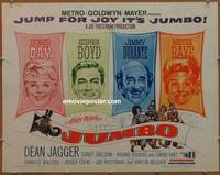 a426 JUMBO half-sheet movie poster '62 Doris Day, Jimmy Durante, circus!