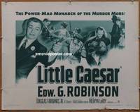 a481 LITTLE CAESAR half-sheet movie poster R54 Ed G. Robinson, Fairbanks