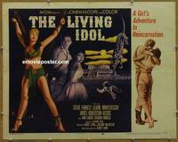 a486 LIVING IDOL style B half-sheet movie poster '56 reincarnation!