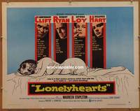 a488 LONELYHEARTS half-sheet movie poster '59 Montgomery Clift, Ryan