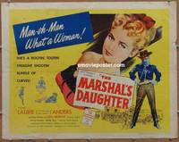a516 MARSHAL'S DAUGHTER half-sheet movie poster '53 Laurie Anders