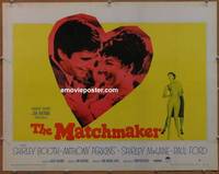 a522 MATCHMAKER half-sheet movie poster '58 Shirley Booth, MacLaine
