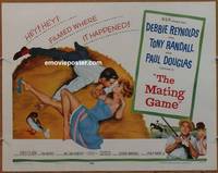 a523 MATING GAME half-sheet movie poster '59 Debbie Reynolds, Randall