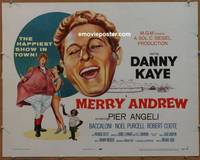 a527 MERRY ANDREW half-sheet movie poster '58 Danny Kaye, Pier Angeli