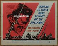 a600 PATHS OF GLORY style A half-sheet movie poster '58 Kubrick, Douglas