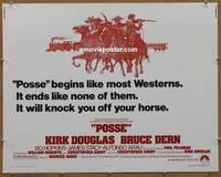 a625 POSSE half-sheet movie poster '75 Kirk Douglas, Bruce Dern