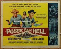 a626 POSSE FROM HELL half-sheet movie poster '61 Audie Murphy