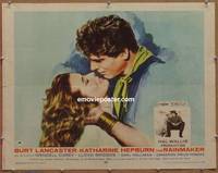 a648 RAINMAKER half-sheet movie poster '56 Burt Lancaster, Kate Hepburn