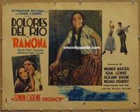 a651 RAMONA half-sheet movie poster '28 Dolores Del Rio, Warner Baxter