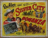 a729 SILVER CITY BONANZA half-sheet movie poster '51 Rex Allen