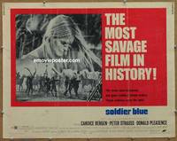a738 SOLDIER BLUE half-sheet movie poster '70 Candice Bergen