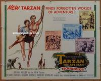 a780 TARZAN THE APE MAN half-sheet movie poster '59 Edgar Rice Burroughs
