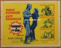 a800 THUNDER IN THE SUN half-sheet movie poster '59 Hayward
