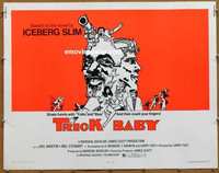 a828 TRICK BABY half-sheet movie poster '73 Iceberg Slim, Martin