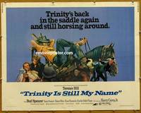 a829 TRINITY IS STILL MY NAME half-sheet movie poster '72 Terence Hill