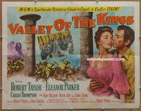 a850 VALLEY OF THE KINGS half-sheet movie poster '54 Robert Taylor