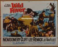 a882 WILD RIVER half-sheet movie poster '60 Elia Kazan, Montgomery Clift