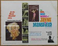 a883 WILD, WILD WORLD OF JAYNE MANSFIELD half-sheet movie poster '68