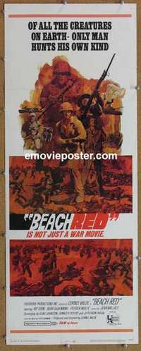 b050 BEACH RED insert movie poster '67 Cornel Wilde, Rip Torn