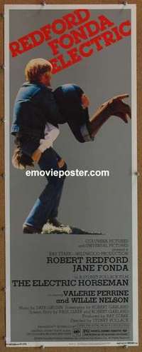 b192 ELECTRIC HORSEMAN insert movie poster '79 Robert Redford, Fonda