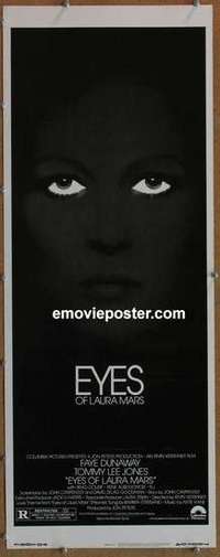 b200 EYES OF LAURA MARS insert movie poster '78 Faye Dunaway