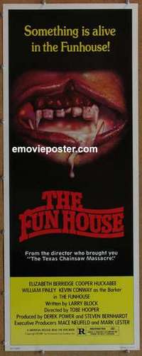 b235 FUNHOUSE insert movie poster '81 Tobe Hooper carnival horror!