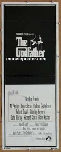 b249 GODFATHER insert movie poster '72 Francis Ford Coppola, Al Pacino