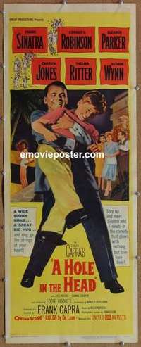 b290 HOLE IN THE HEAD insert movie poster '59 Frank Sinatra, Capra