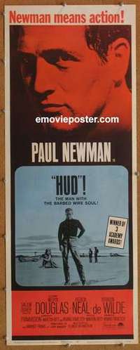 b303 HUD insert movie poster R67 Paul Newman, Martin Ritt classic!