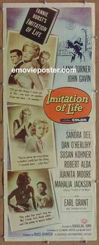 b313 IMITATION OF LIFE insert movie poster '59 Lana Turner