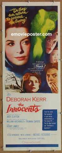 b319 INNOCENTS insert movie poster '62 Deborah Kerr, Michael Redgrave