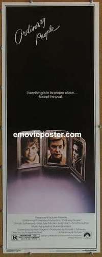 b437 ORDINARY PEOPLE insert movie poster '80 Donald Sutherland